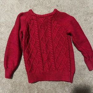 Red sweater old navy